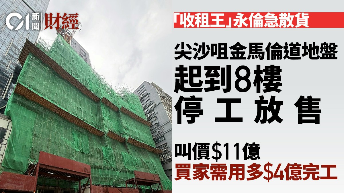 Wing Lun Group Puts Unfinished Tsim Sha Tsui Commercial Site on Sale for HK$1.1 Billion
