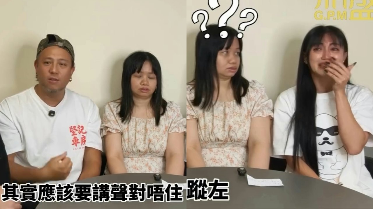 番組『鼎豐盛』で張致恒と黃榕、薛影儀ら4人が机を囲んで話す場面