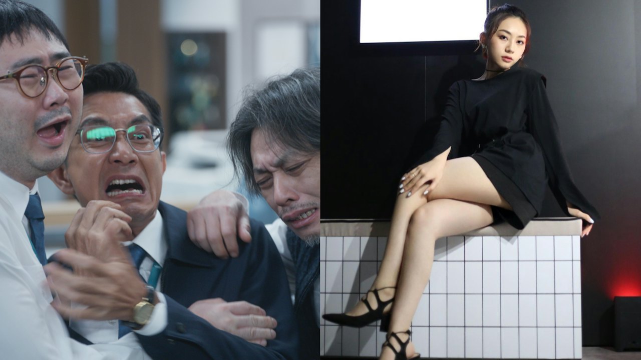 『你的保安 李寶安』の出演者が映る場面と、番組に新加入する倪安慈の写真。