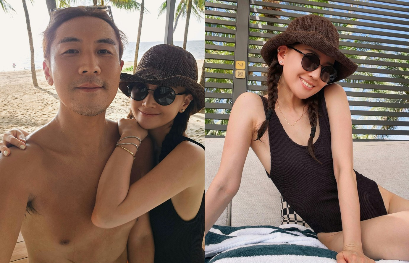 フーコック島の休日を過ごす譚俊彥夫妻