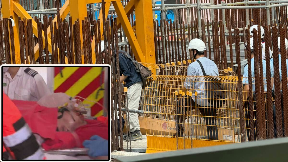 上水清曉路工傷|工程師平台上踏空 跌向垂直鋼筋 遭插穿下顎