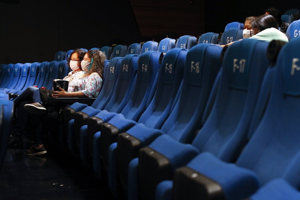 疫情導致影院行業遭遇重創。（美聯社）