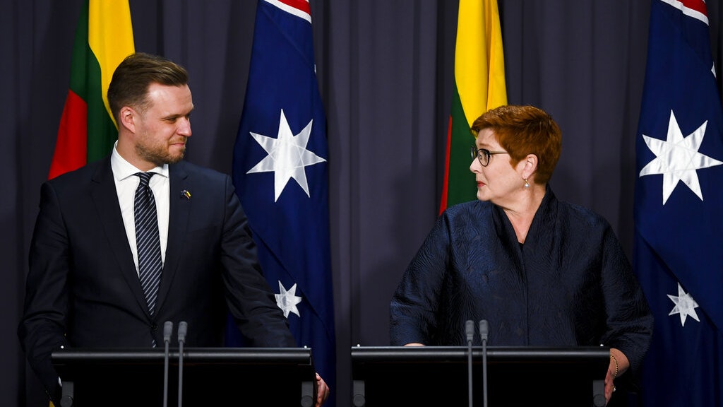 立陶宛澳洲外長會晤澳洲指無意為台辦事處改名