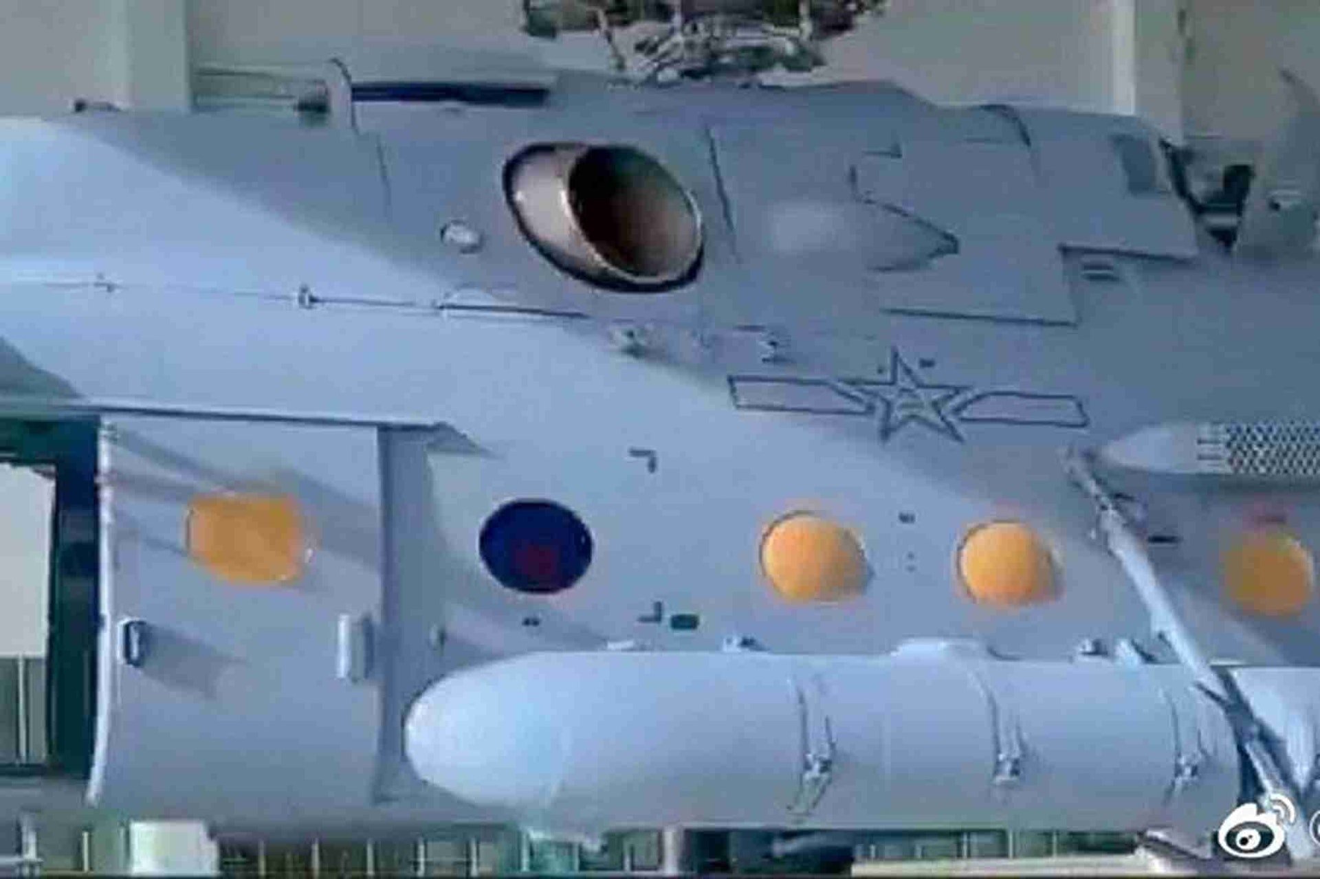 中國軍方訂購的Mi-171Sh新型運輸直升機曝光,圖為該機型部分機身畫面。(微博@鼎盛huitong) 中國軍方訂購的Mi-171Sh新型運輸直升機曝光,圖為該機型部分機身畫面。(微博@鼎盛huitong)